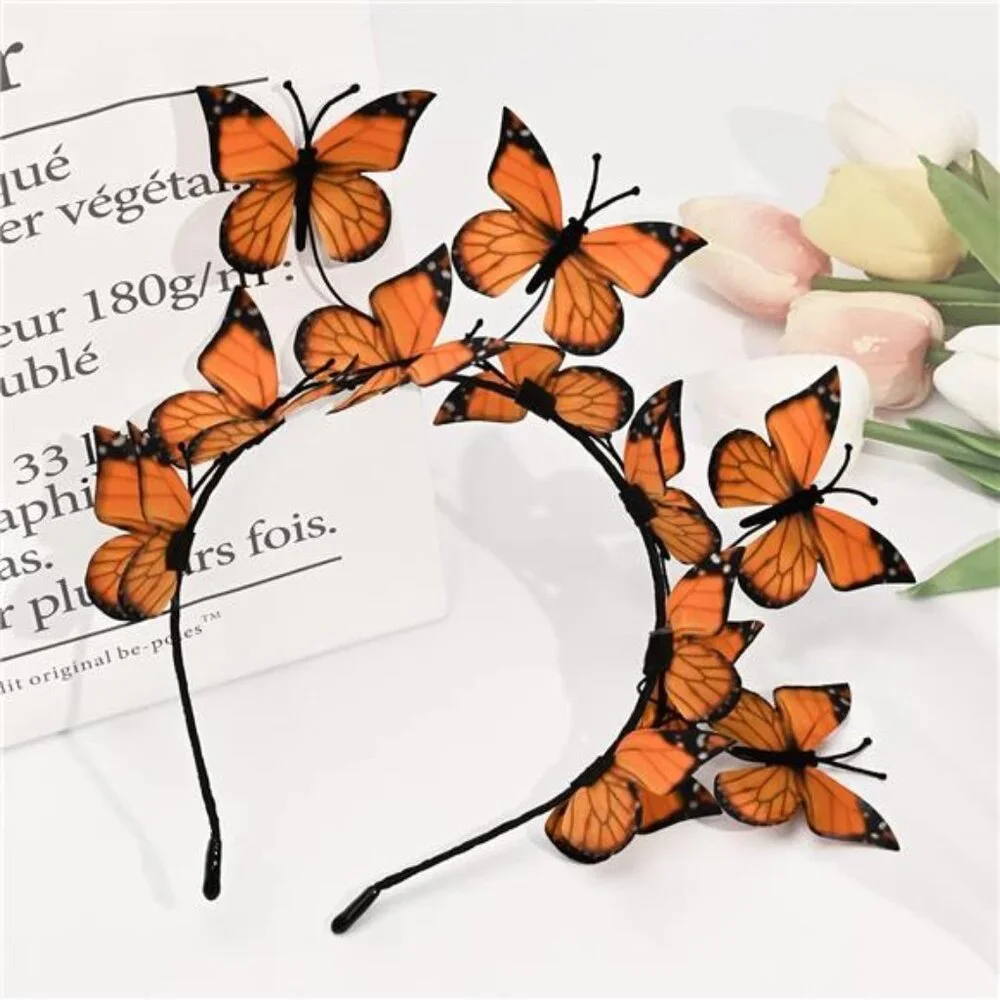 BUTTERFLIES Whimsical Headband Boho Headpiece Bohemian festival head band NWT